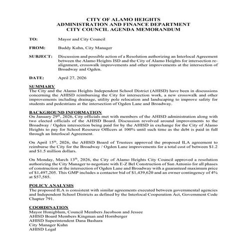 Item # 11 - SAPD School Resource Officer Memorandum of Understanding | PDF