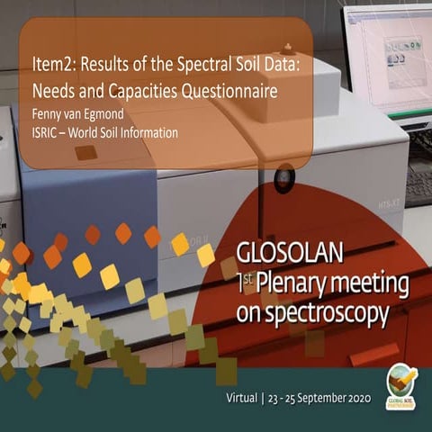 Item 2 : Results of the Spectral Soil Data - Needs and capacities questionnaires