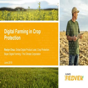 Digital farming in crop protection - OECD Pesticide Risk Reduction Seminar - ...