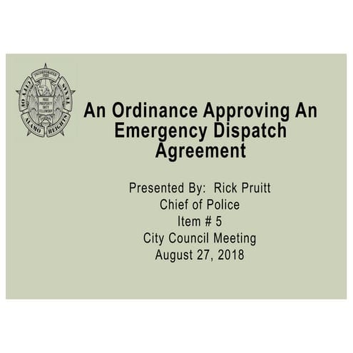 Item #s 8 & 9 - EMS & Dispatch Agreements | PDF