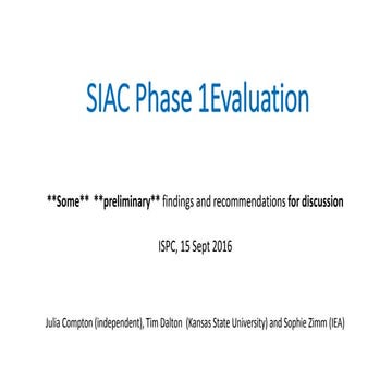 Julia Compton SIAC Phase1 Evaluation