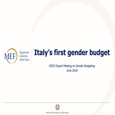 Embedding Gender Budgeting - Aline PENNISI (Italy)