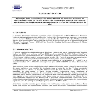 Parecer do IGAM sobre estudos de ba...