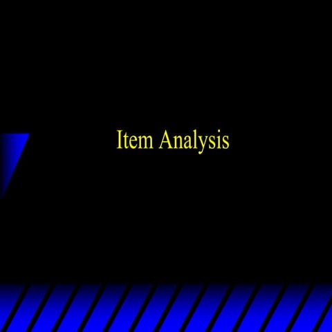Item analysis