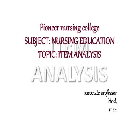 item analysis.pptx education pnc item analysis