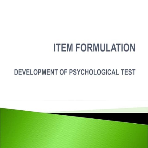 Item formulation psychological testin gfinalxxxx[1]