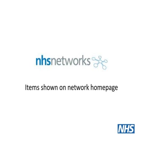 Items shown on network feedv2