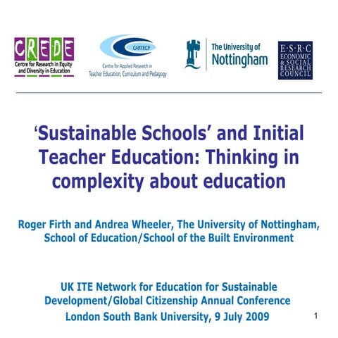 UK ITE Network for Education for Sustainable Development