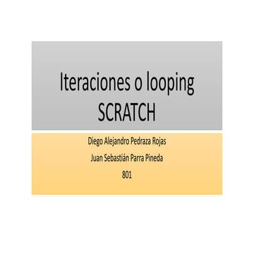 Interacciones o looping de scratch | PPTX
