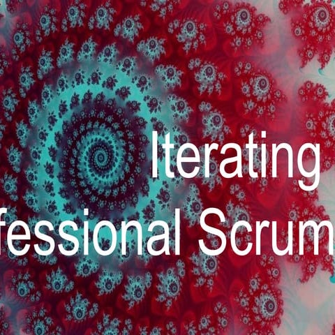 Iterating towards professional scrum