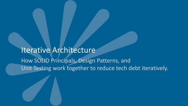 Iterative Architecture Ppt Iterative Architecture Ppt