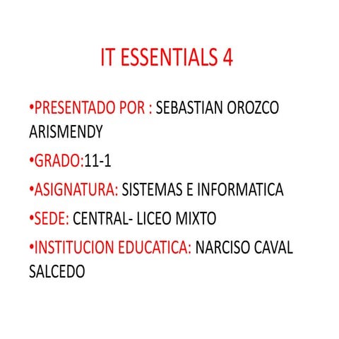 It essentials 4