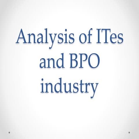 It es vs bpos | PPT