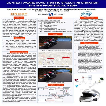 Context Aware Road Traffic Speech Information System from Social Media