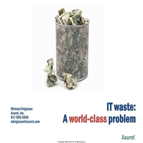 IT Failure and Waste