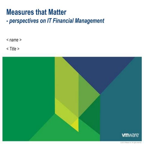 Itfm   measures that matter