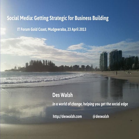 Social Media: Getting Strategic for Business Building