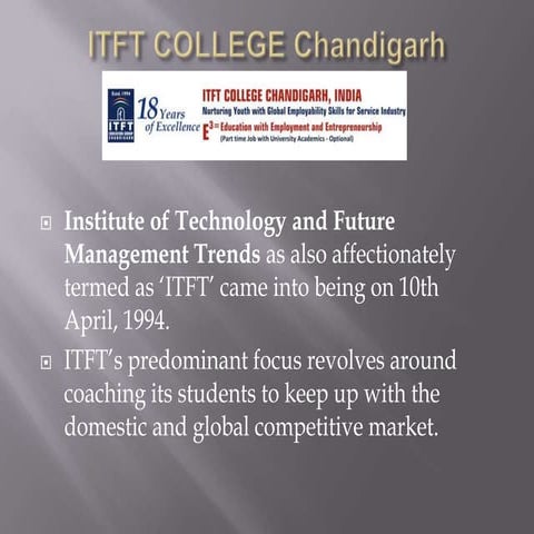Itft college chandigarh