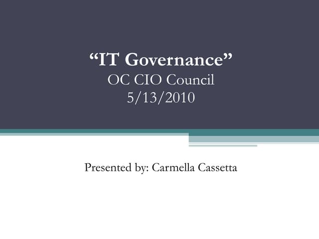 It governance 13 may20102