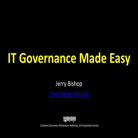 IT Governance Made Easy