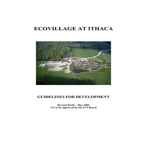 Ithace Ecovillage - The Guidelines for Development