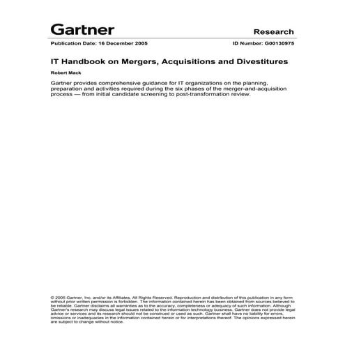 It Handbook On Mergers Acqui 130975