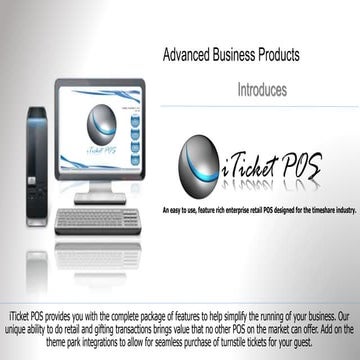 iTicket POS presentation | PPTX