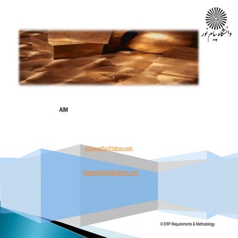 الزامات تکنیکی پیاده سازی موفق سیستم برنامه ریزی منابع سازمان تحت متدولوژی پی...