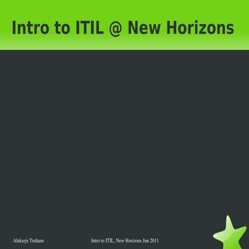 ITIL intro