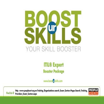 ITIL® EXPERT_ BOOSTurSKILLS Booster Package