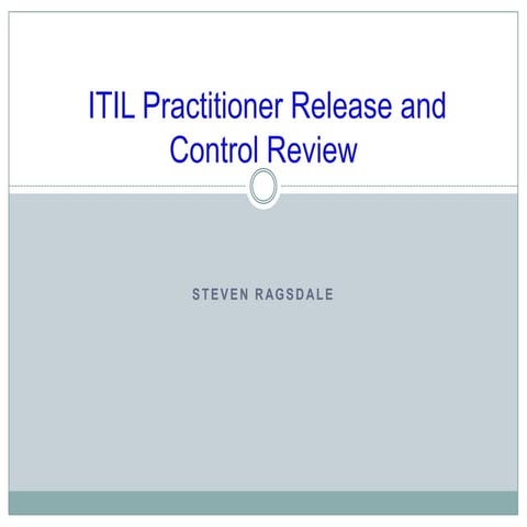 Itil prc review