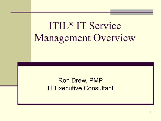 RDrew ITIL Presentation