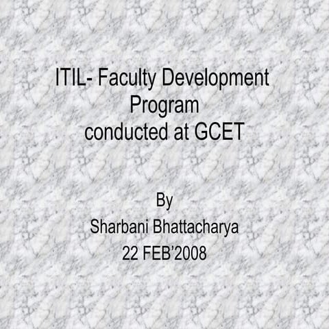 Itil Service Level Mgmnt
