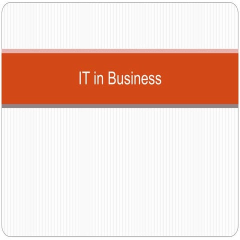 IT in Business
