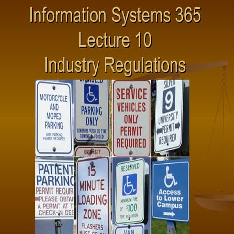 It Industry Regulations