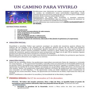 Itinerario de adviento 