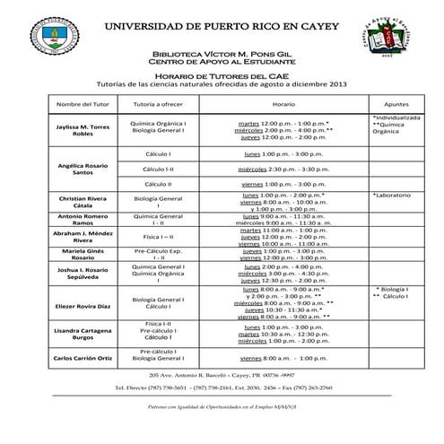 Itinerario de tutores cae agosto 2013 editado