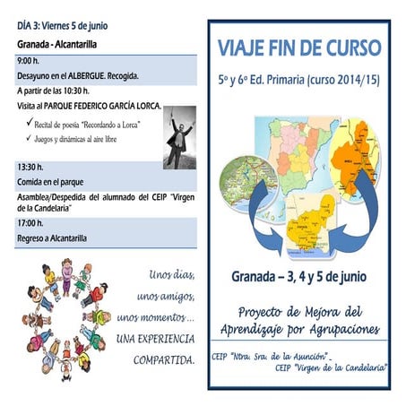 Itinerario VIAJE FIN DE CURSO (Alcantarilla)