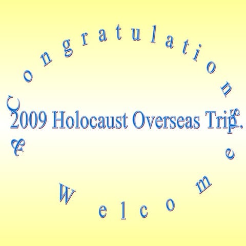 Itinerary Presentation