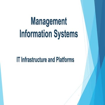 IT infrastructure and platforms | PPT