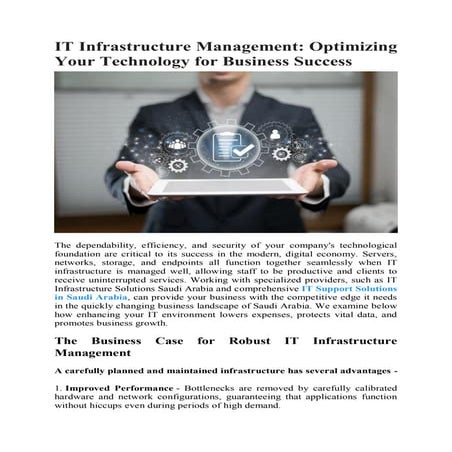 IT Infrastructure Management: Optimizing Your Technology for Business Success