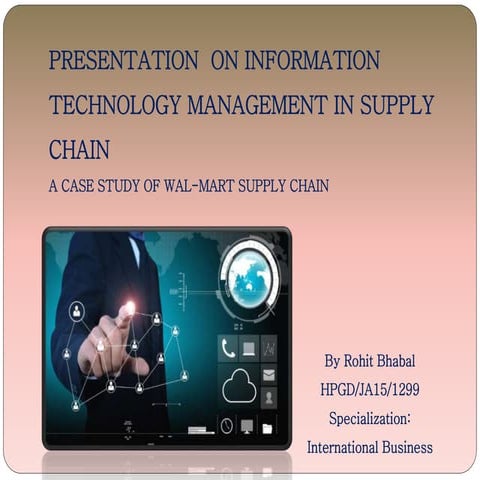 use of IT in supply chain management