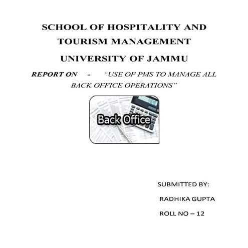 It in tourism & hospitality project