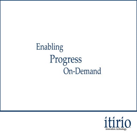 Itirio Overview