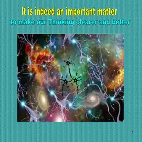 It is Indeed an Important Matter...