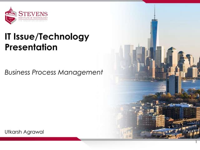 It Issue/Technology presentation: Business Process Management | PPT