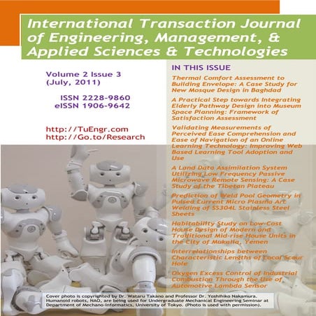 ITJEMAST V2(3) 2011:: International Transaction Journal of Engineering, Manag...