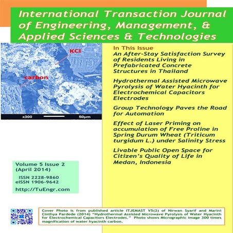 ITJEMAST5(2): Latest Research from International Transaction Journal of Engin...