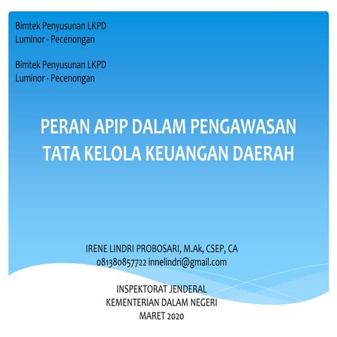ITJEN-KEMENDAGRI-PERAN APIP dalam melakukan pengelolaan keuangan desa ...