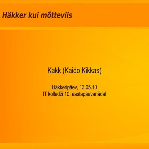 Häkker kui mõtteviis